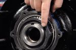 someone pointing to a heavy duty bearing