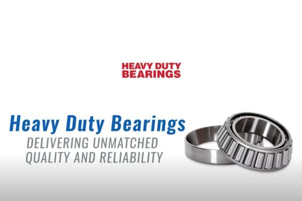Heavy duty bearings.